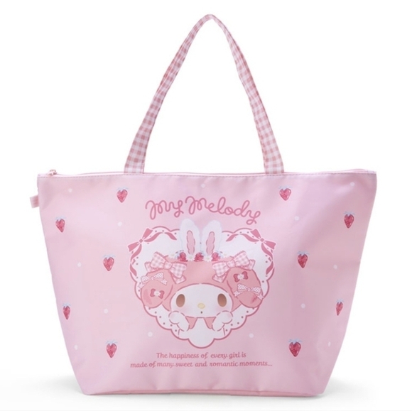 Sanrio My Melody Bunny Tote Bag Pink - Picture 1 of 10